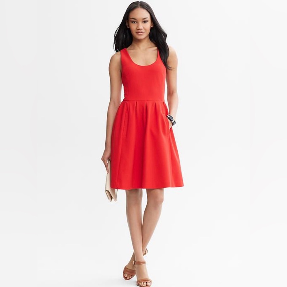 Banana Republic Vibrant Red Mini Dress